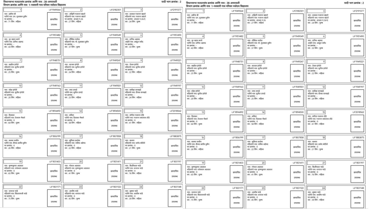 Voter list 2024